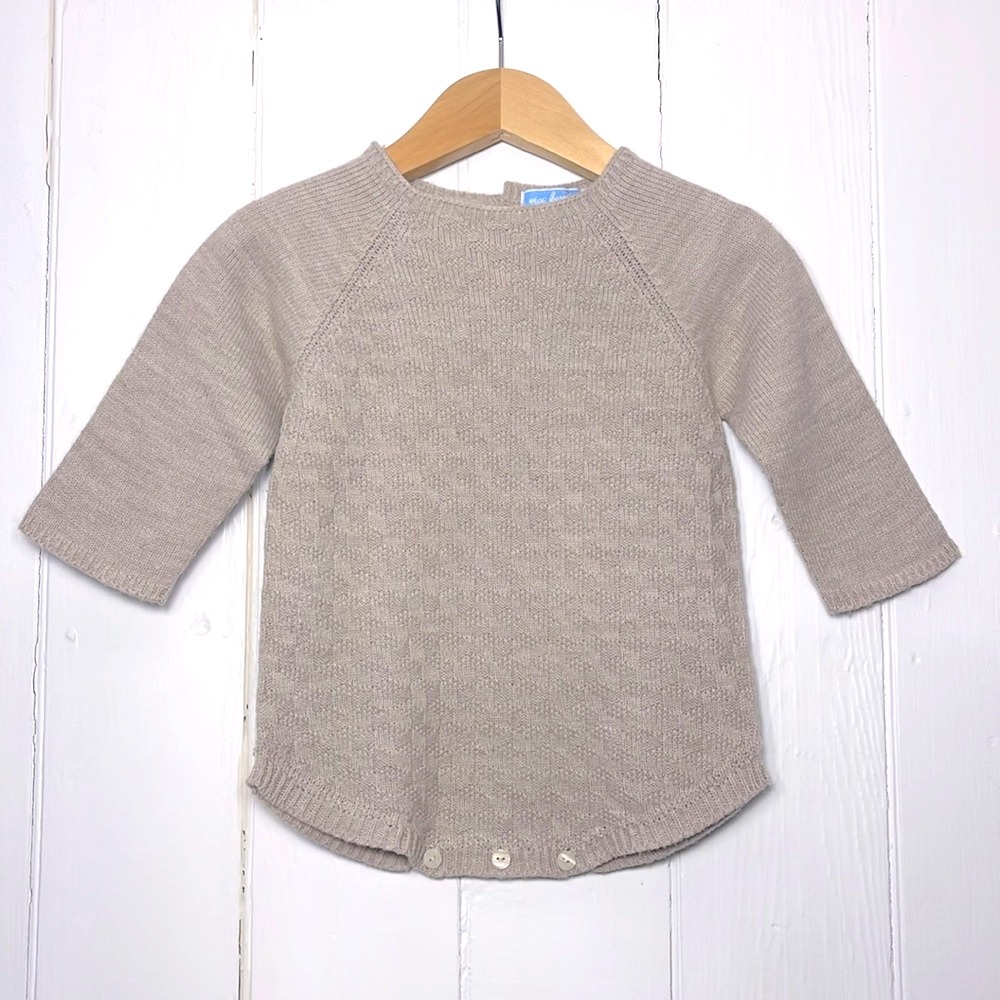 MAC ILUSION EUC High End Neutral Knit Sweater Bubble